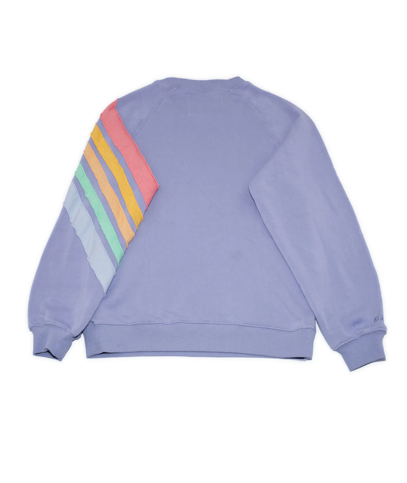Katie J NYC Flynn Crew Lilac Rainbow
