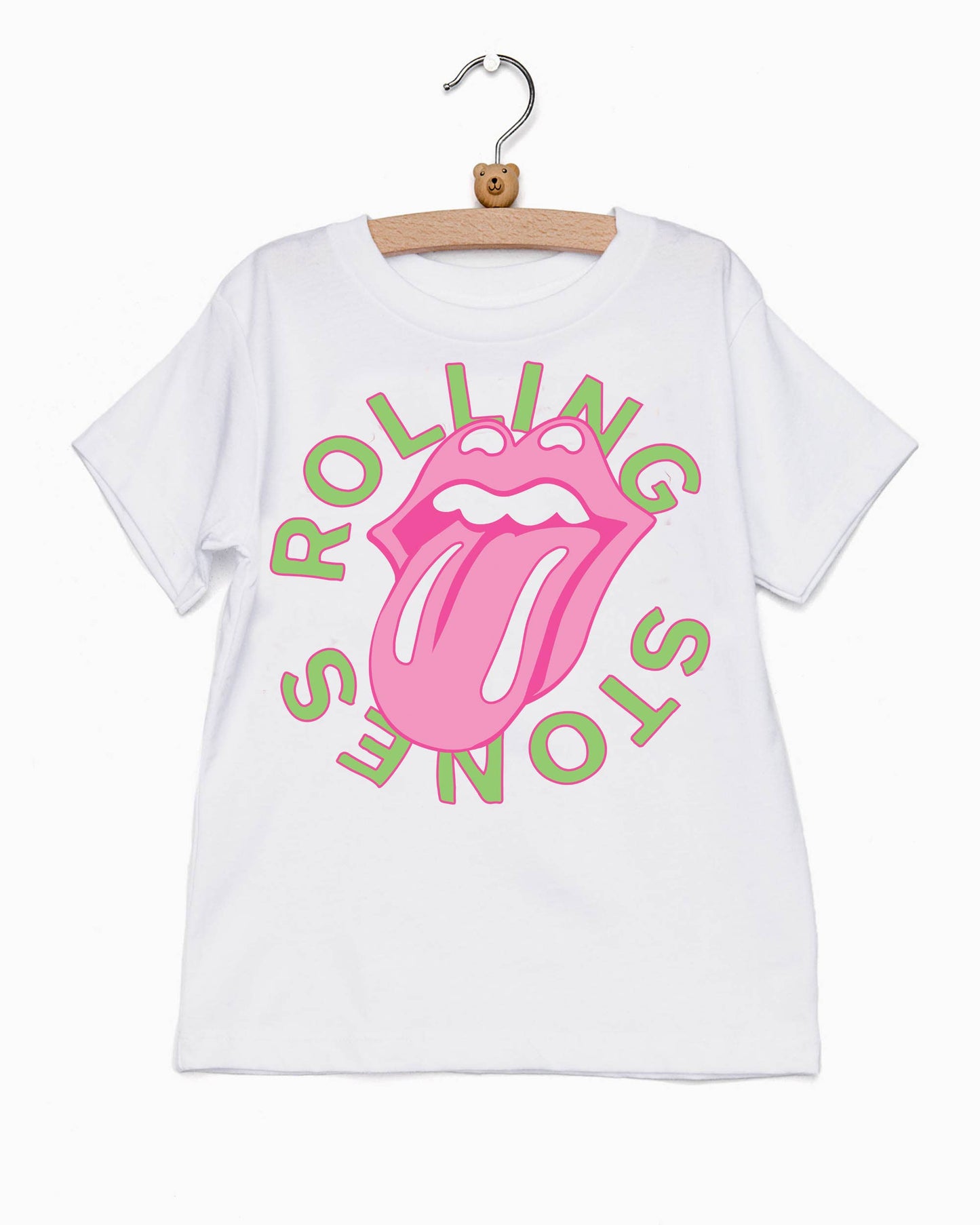 Rolling Stones Neon Puff Classic White Tee