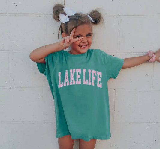 Youth Kids Lake Life Graphic Tee