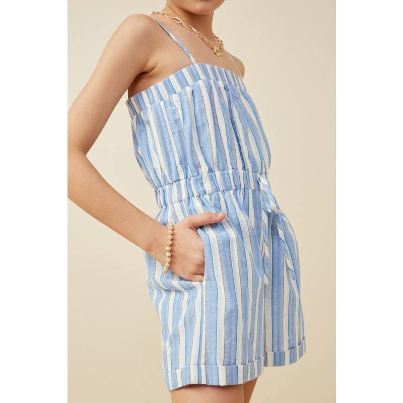 Molly Striped Tank Romper