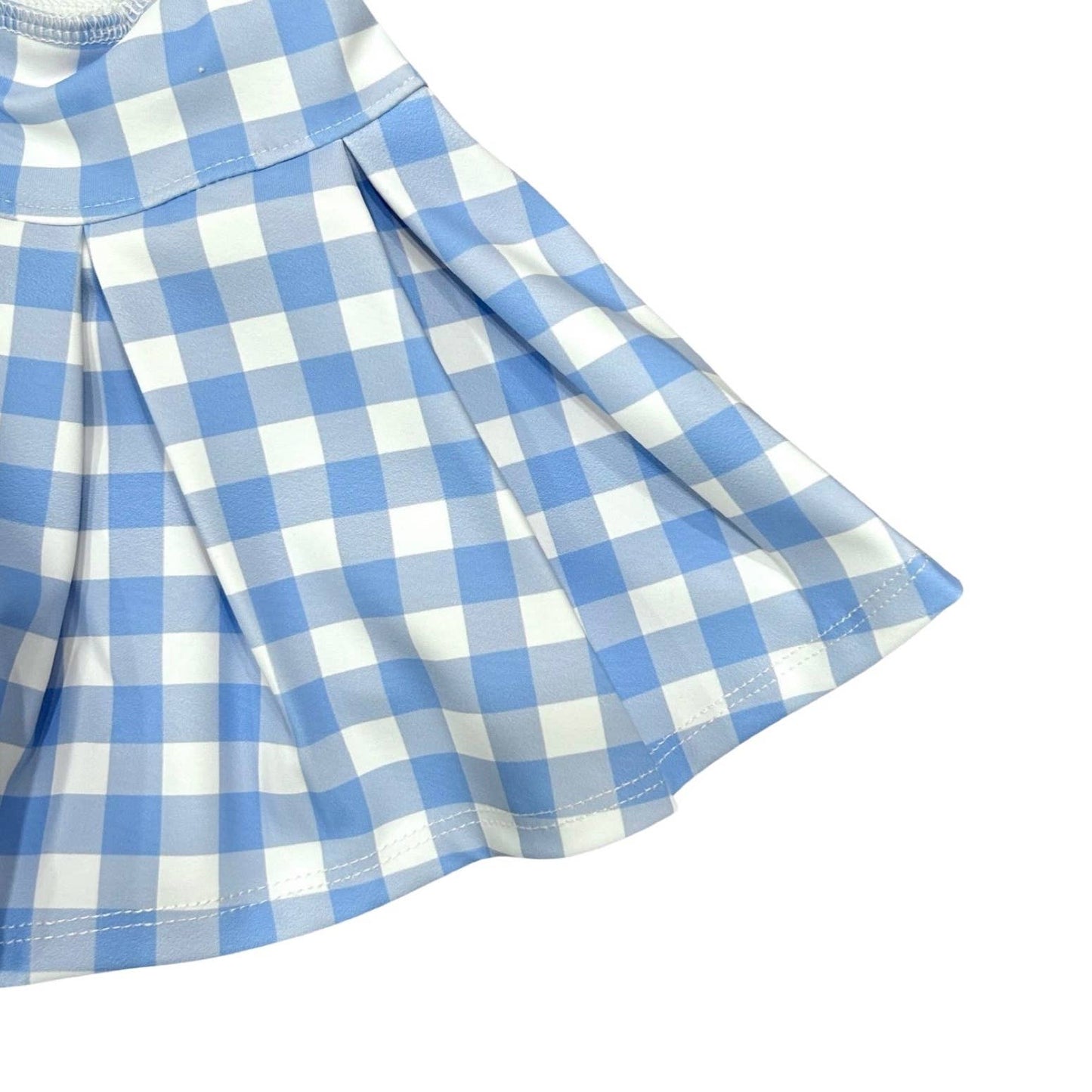 Harper Pleated Tennis Dress - French Blue Gingham