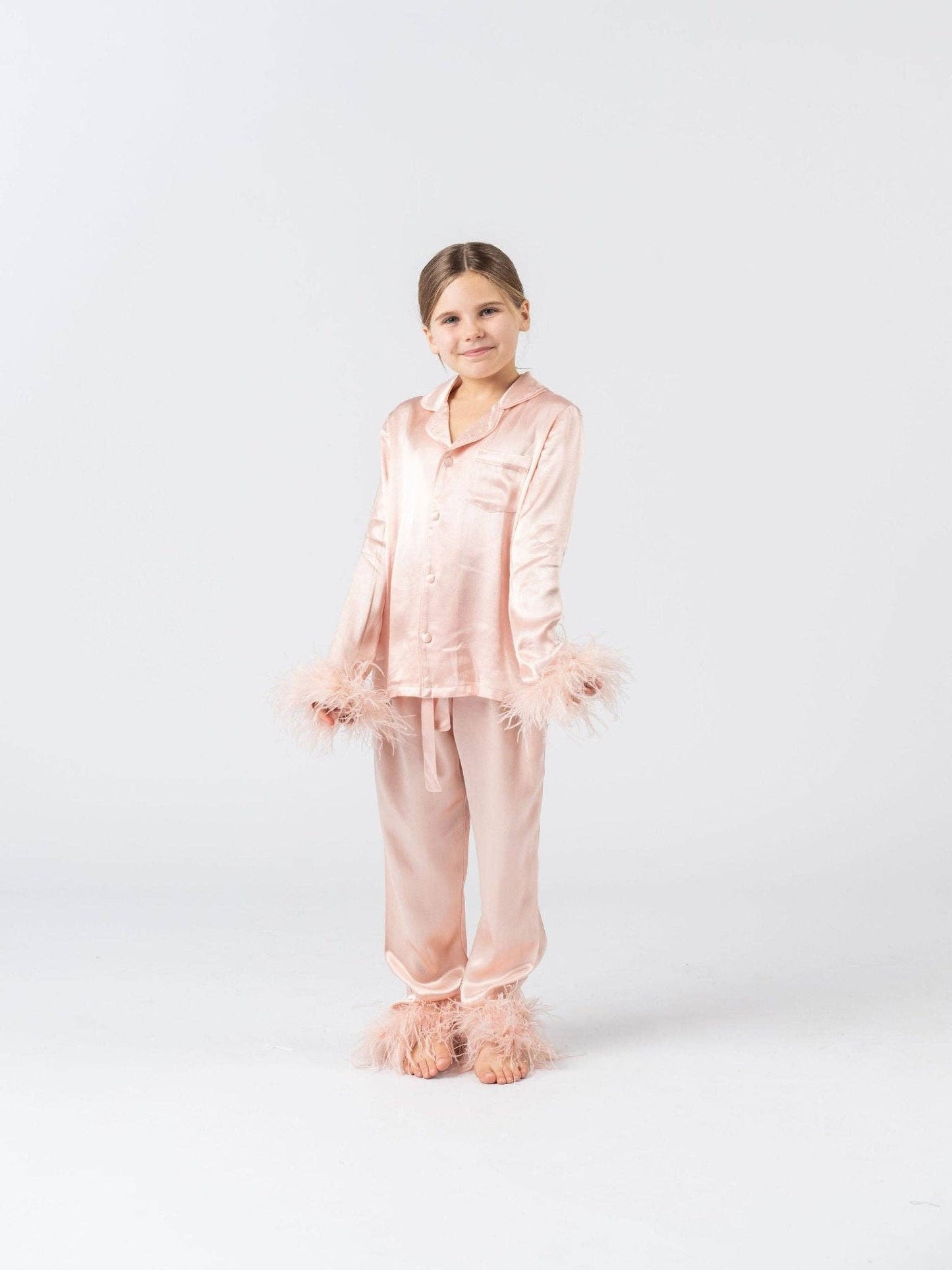 Glam Pink Feather Pajamas