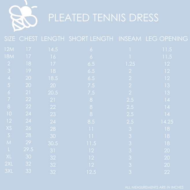 Harper Pleated Tennis Dress - French Blue Gingham