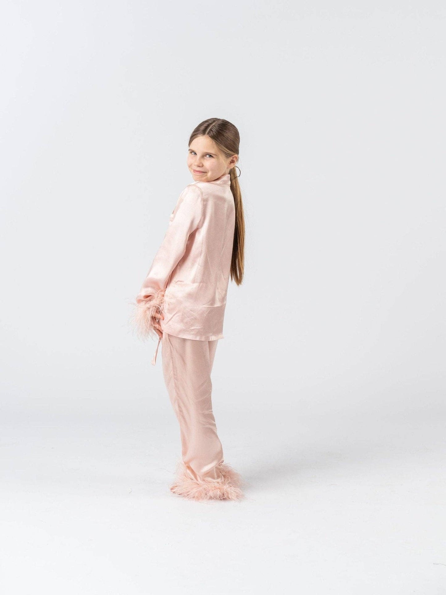 Glam Pink Feather Pajamas