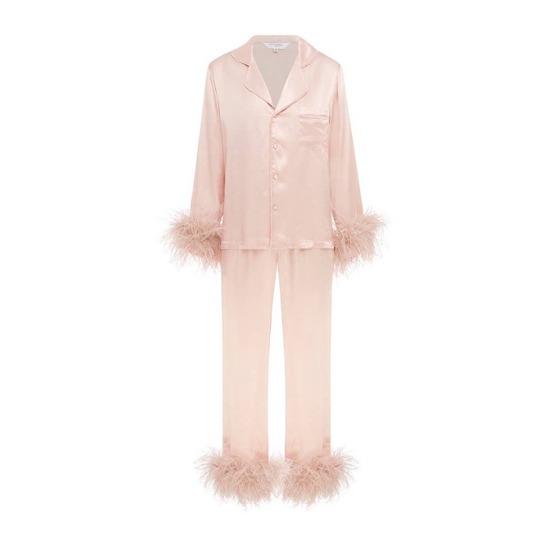 Glam Pink Feather Pajamas