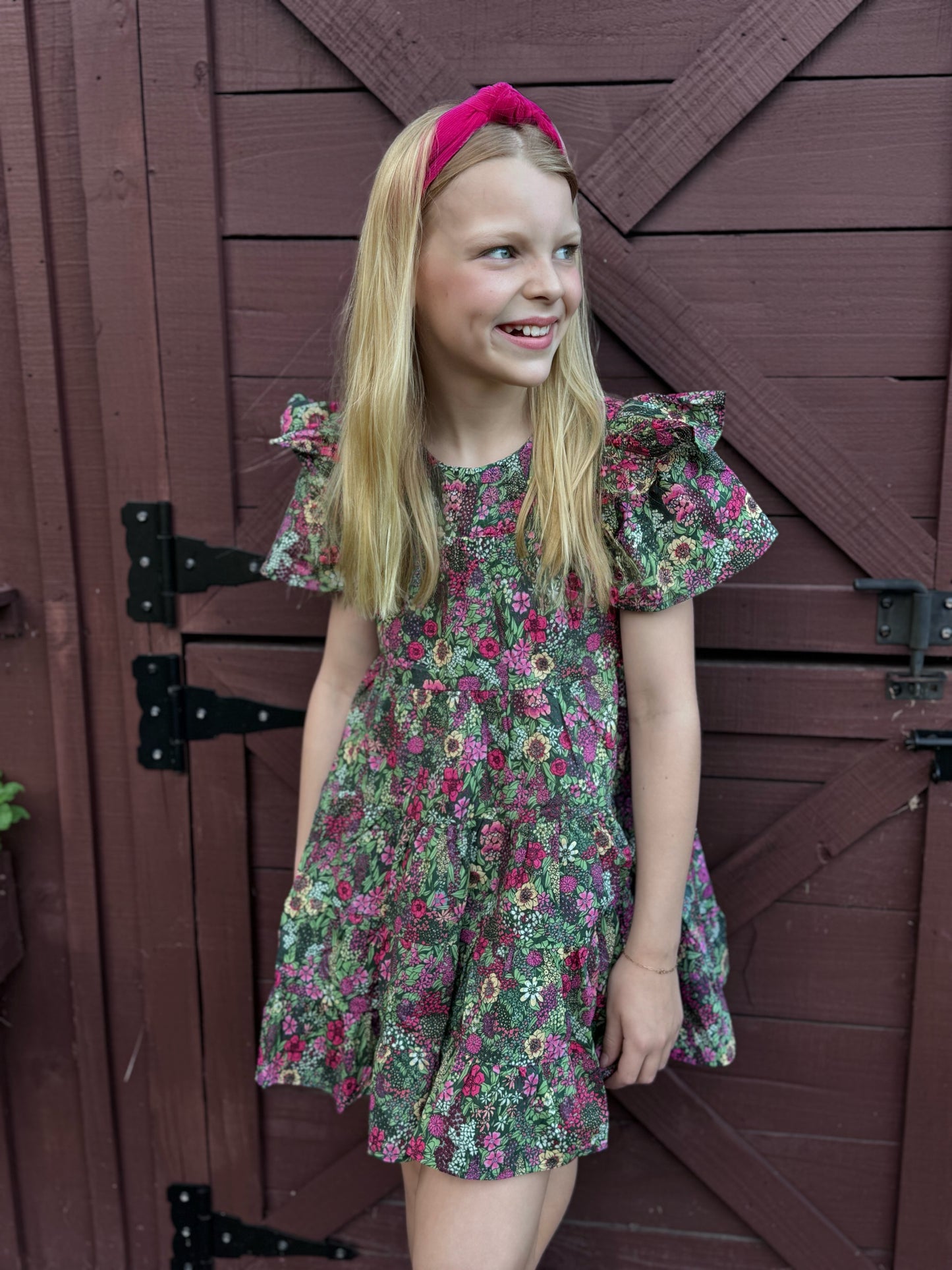 Fall Ditsy Floral Dress