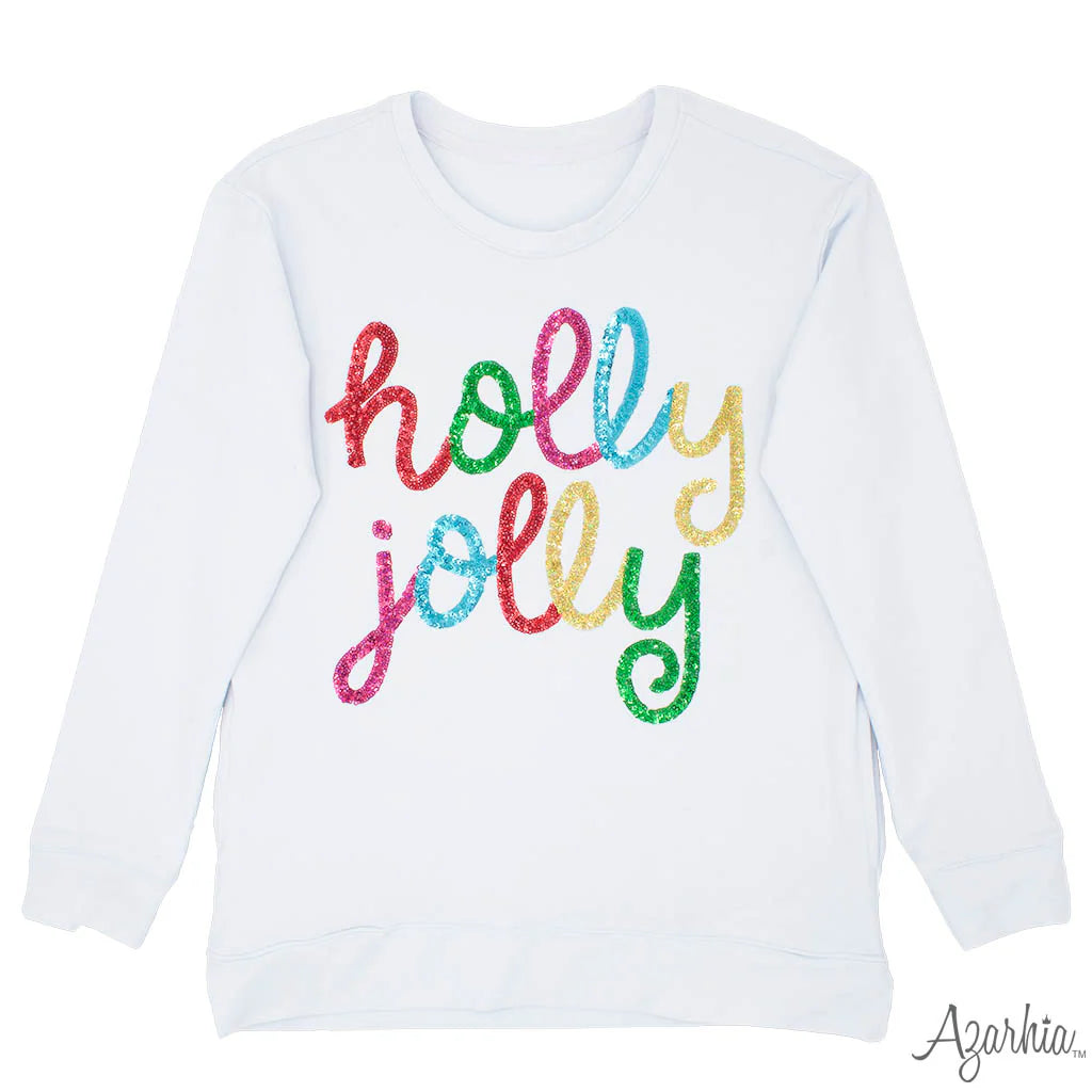 Holly Jolly Long Sleeve Sequin Top