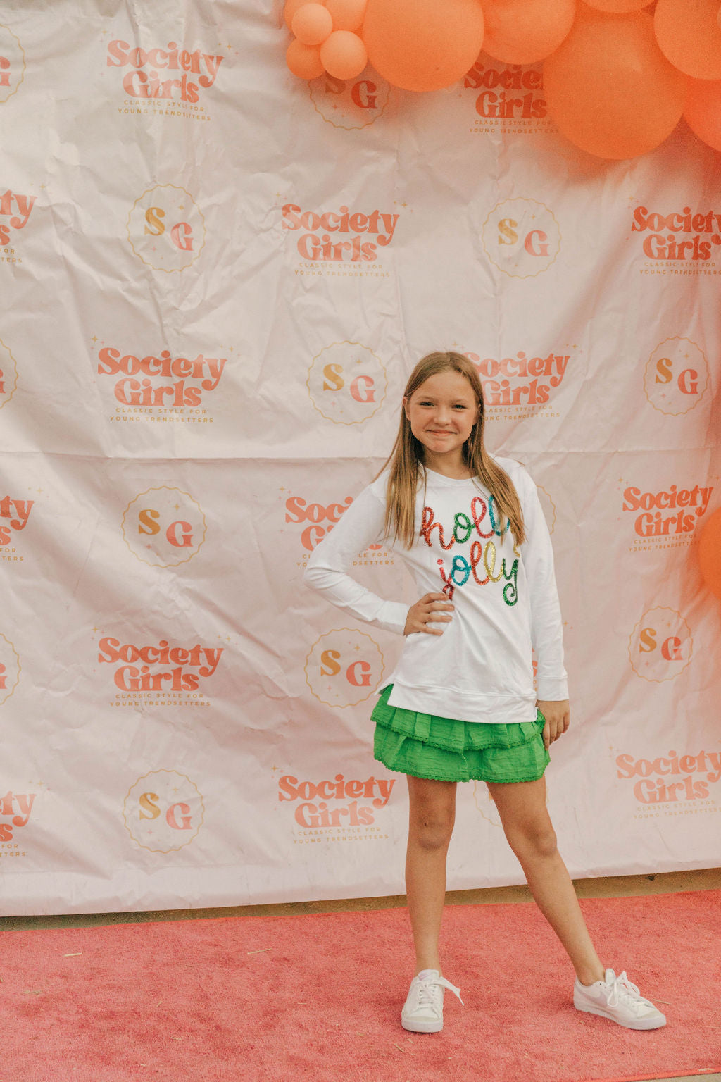 Holly Jolly Long Sleeve Sequin Top