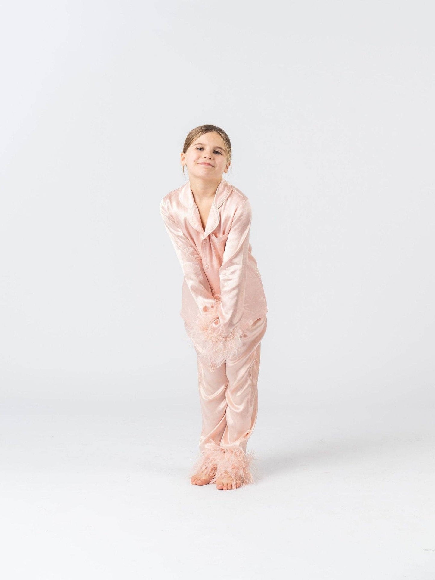 Glam Pink Feather Pajamas