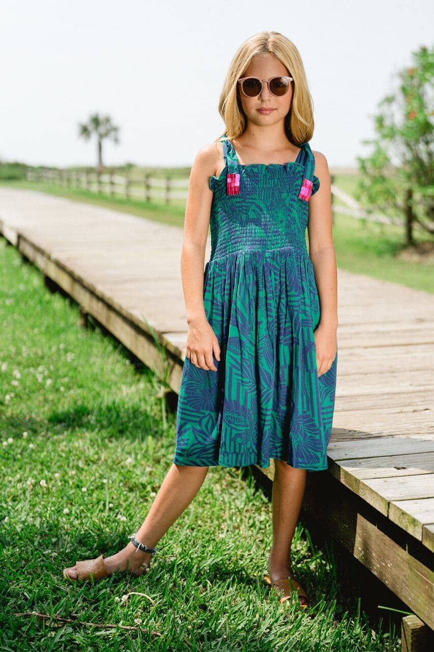 Smocked Tiger Lily Dress