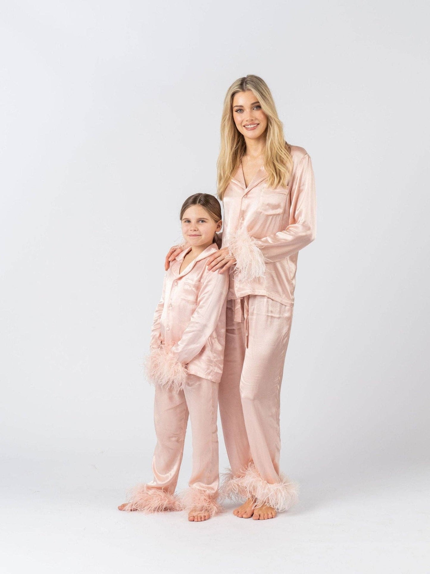 Glam Pink Feather Pajamas