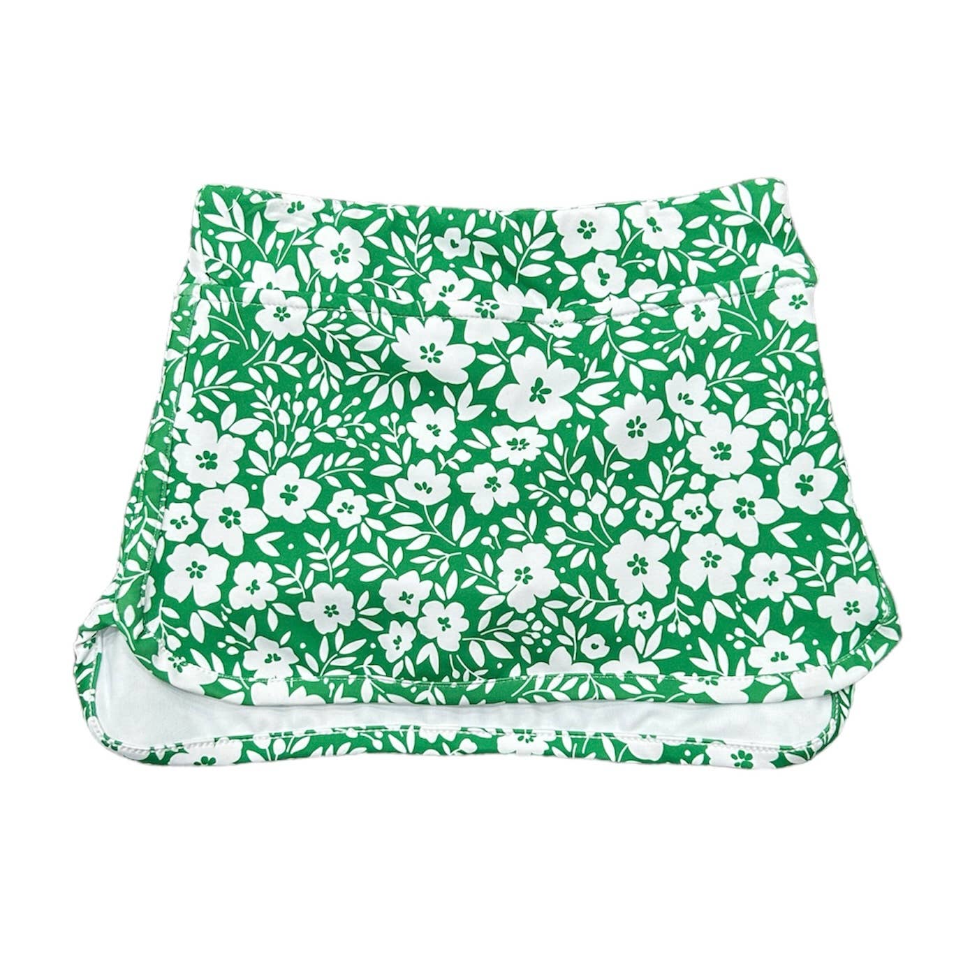 Straight Tennis Skirt - Emerald Ditzy Floral